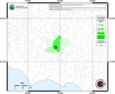 Mappa territorio comunale con almeno 3 questionari