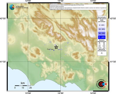 Mappa comuni con almeno 3 questionari