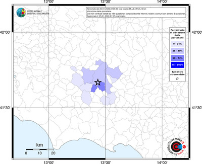 Mappa territorio comunale con almeno 3 questionari