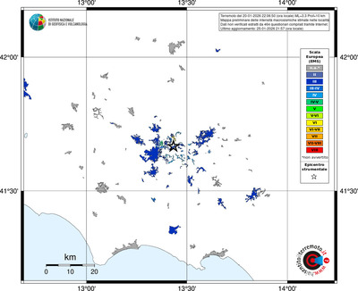 Mappa EMS - territori località