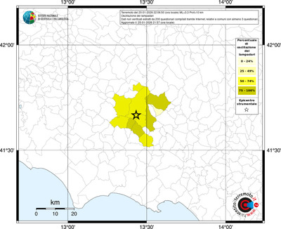Mappa territorio comunale con almeno 3 questionari