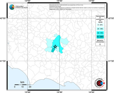 Mappa territorio comunale con almeno 3 questionari