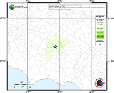 Mappa territorio comunale con almeno 3 questionari