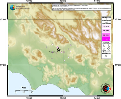 Mappa comuni con almeno 3 questionari