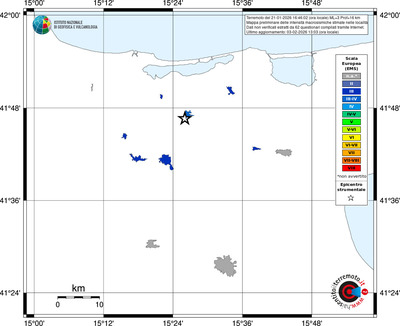 Mappa EMS - territori località