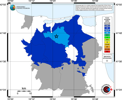 Mappa EMS - territori comuni