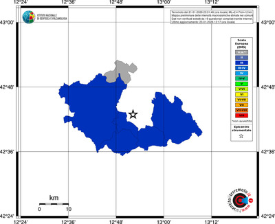Mappa EMS - territori comuni