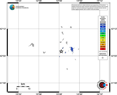 Mappa EMS - territori località
