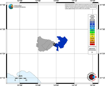Mappa EMS - territori comuni