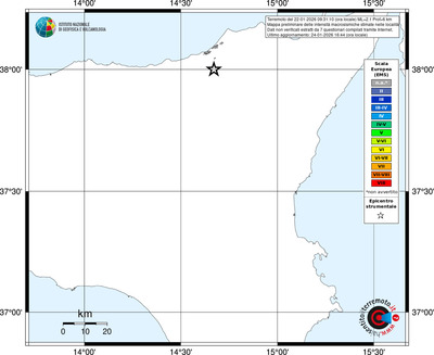 Mappa EMS - territori località