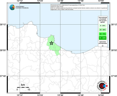 Mappa territorio comunale con almeno 3 questionari