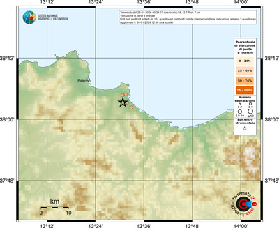 Mappa comuni con almeno 3 questionari