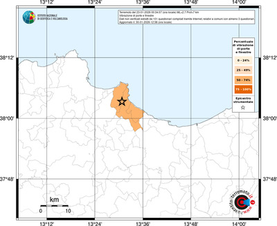 Mappa territorio comunale con almeno 3 questionari