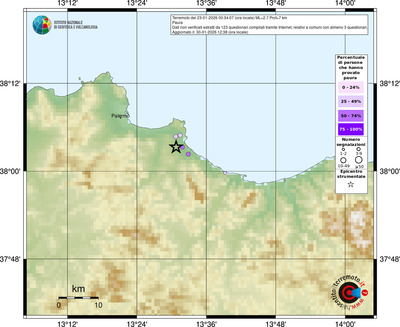 Mappa comuni con almeno 3 questionari