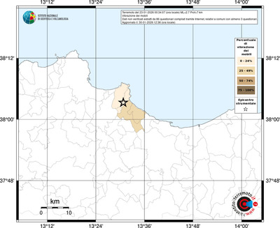 Mappa territorio comunale con almeno 3 questionari