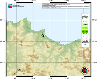 Mappa comuni con almeno 3 questionari