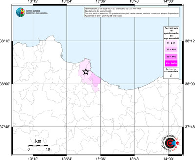 Mappa territorio comunale con almeno 3 questionari