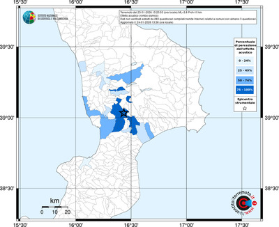 Mappa territorio comunale con almeno 3 questionari