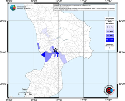 Mappa territorio comunale con almeno 3 questionari