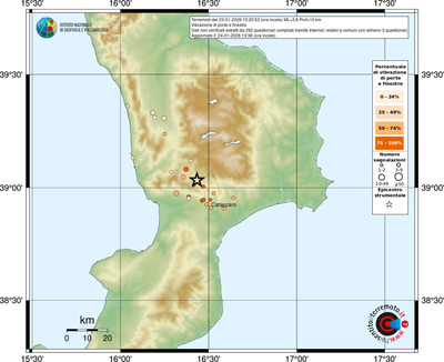 Mappa comuni con almeno 3 questionari
