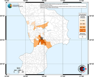 Mappa territorio comunale con almeno 3 questionari