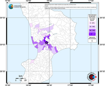 Mappa territorio comunale con almeno 3 questionari