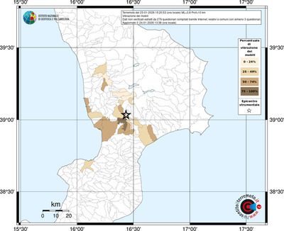 Mappa territorio comunale con almeno 3 questionari