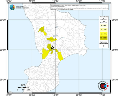 Mappa territorio comunale con almeno 3 questionari