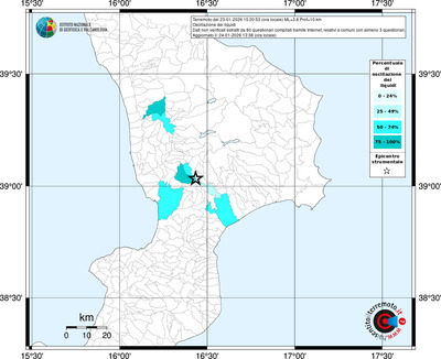 Mappa territorio comunale con almeno 3 questionari