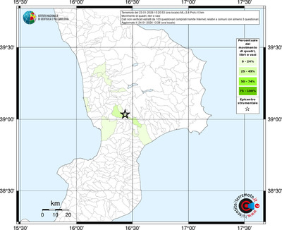 Mappa territorio comunale con almeno 3 questionari
