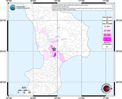 Mappa territorio comunale con almeno 3 questionari