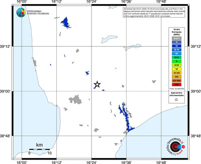 Mappa EMS - territori località