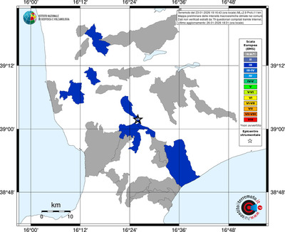 Mappa EMS - territori comuni
