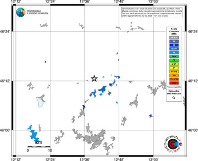 Mappa EMS - territori località