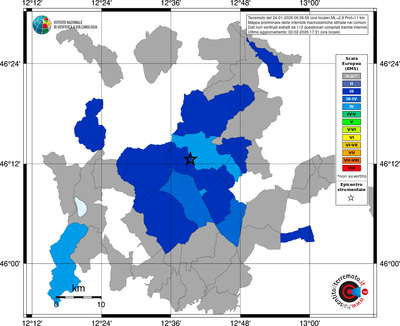 Mappa EMS - territori comuni