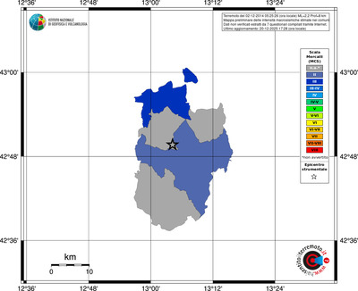 Mappa MCS - territori comuni