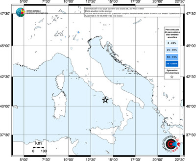 Mappa territorio comunale con almeno 3 questionari
