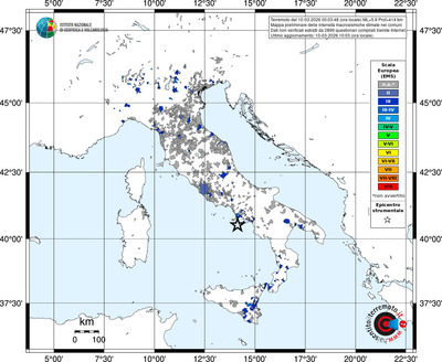 Mappa EMS - territori comuni