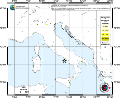 Mappa territorio comunale con almeno 3 questionari