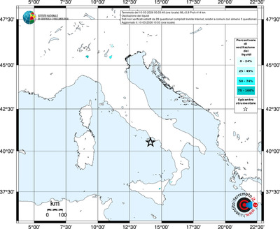 Mappa territorio comunale con almeno 3 questionari
