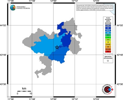 Mappa EMS - territori comuni