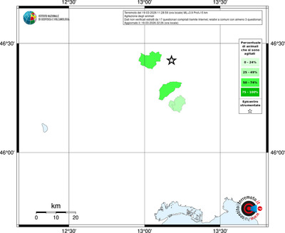 Mappa territorio comunale con almeno 3 questionari