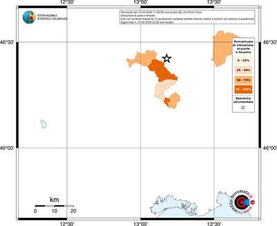 Mappa territorio comunale con almeno 3 questionari