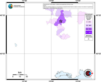Mappa territorio comunale con almeno 3 questionari