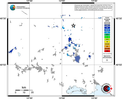 Mappa EMS - territori località