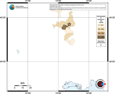 Mappa territorio comunale con almeno 3 questionari