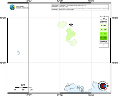 Mappa territorio comunale con almeno 3 questionari