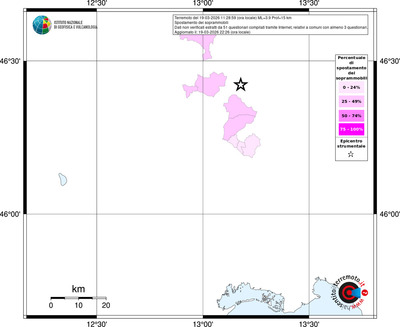 Mappa territorio comunale con almeno 3 questionari