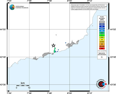 Mappa EMS - territori località