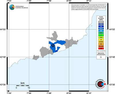 Mappa EMS - territori comuni